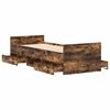 vidaXL Bed Frame without Mattress Smoked Oak 90x200 cm