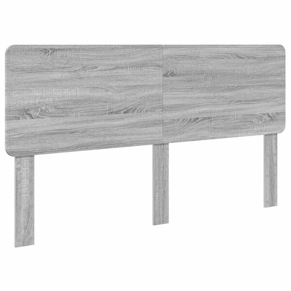 vidaXL Headboard Grey Sonoma 200 cm Engineered wood