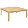 vidaXL Coffee Table Light Acacia 110 x 110 x 45 cm Solid Acacia Wood