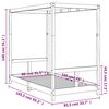 vidaXL Kids Bed Frame White 80x160 cm Solid Wood Pine