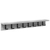 vidaXL Wall-Mounted Coat Rack Wall-Mounted Grey Sonoma Engineered wood