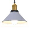 vidaXL Pendant Lamp Height Adjustable E27 Gloss Grey Ø 22 cm Metal