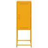 vidaXL Highboard Mustard Yellow 36x39x107 cm Steel