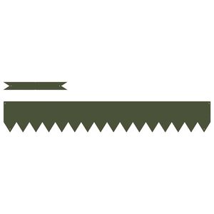 vidaXL Lawn Edging 10 pcs Olive Green 100 x 0.05 x 15 cm