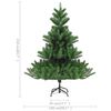 vidaXL Nordmann Fir Artificial Christmas Tree LED&Ball Set Green 210cm