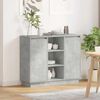 vidaXL LED Sideboard Concrete Grey 90 x 32 x 75 cm Engineered Wood
