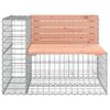 vidaXL Garden Bench Gabion Design 184x71x65.5 cm Solid Wood Douglas