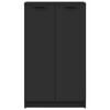 vidaXL Shoe Cabinet Black 59x35x100 cm Engineered Wood