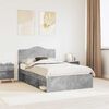 vidaXL Bed Frame with Headboard Concerte 120 x 200 cm Solid Pine Wood