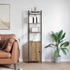 vidaXL Book Cabinet Artisan Oak 40 x 24 x 161 cm Engineered Wood