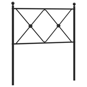 vidaXL Metal Replace Headboard Black 75cm