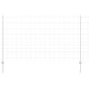 vidaXL Outdoor Wild Fence with Posts 50 x 1.4 m Galvanised Steel Mesh