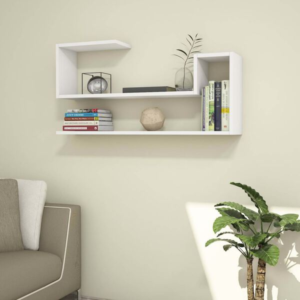 Homemania Wall Shelf Airy 100x22x50cm White