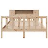 vidaXL Bookcase Bed without Mattress 120x190 cm Small Double Solid Wood Pine