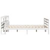 vidaXL Bed Frame with Headboard without Mattress White 150x200 cm King Size