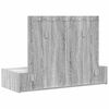 vidaXL Dressing Table Grey 100 x 40 x 70 cm Engineered Wood