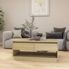 vidaXL Coffee Table Sonoma Oak 102.5x55x44 cm Engineered Wood