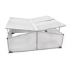 vidaXL Cold Frame 4 Lids 108x110x41 cm