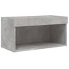 vidaXL 8 Piece TV Wall Units with LED Concrete Grey Engineered Wood