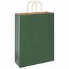 vidaXL Paper Bags 50 pcs with Handles Green 32x12x42 cm