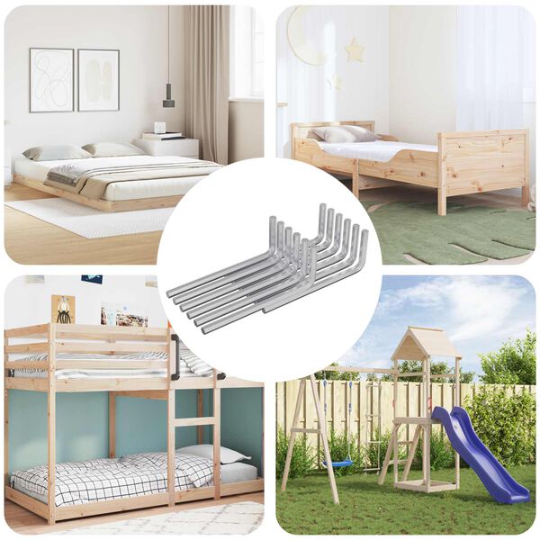 vidaXL Hex Key 4675 pcs Silver 20 x 52 mm Steel