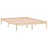 vidaXL Bed Frame without Mattress 137x190 cm Solid Wood Pine Full