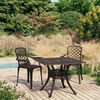 vidaXL 3 Piece Bistro Set Cast Aluminium Bronze