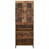 vidaXL Highboard Old Wood 69.5 x 34 x 180 cm Engineered Wood