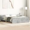 vidaXL Bed Frame without Mattress Concrete Grey 140x200 cm