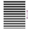 vidaXL Zebra Blind 140 x 175 cm Black