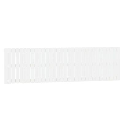 vidaXL Wall Headboard White 204x3x60 cm Solid Wood Pine