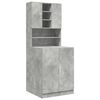 vidaXL Washing Machine Cabinets 2 pcs Concrete Grey Engineered wood
