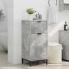 vidaXL Bathroom Cabinet with Drawer Concrete Grey 39.5 x 36 x 88 cm