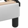 vidaXL Bed Frame without Mattress "Zadar" White and Black 120x200 cm Faux Leather
