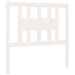 vidaXL Headboard White 96x4x100 cm Solid Wood Pine