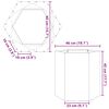 vidaXL Garden Planter 2 pcs Hexagon 46x40x45 cm Galvanized Steel