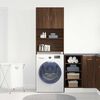 vidaXL Washing Machine Cabinet Brown Oak 64x24x190 cm Engineered Wood