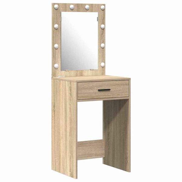 vidaXL Dressing Table 3 pcs Brown 40 x 41 x 135 cm Engineered wood