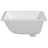 vidaXL Bathroom Sink White 55.5x37.5x19 cm Rectangular Ceramic