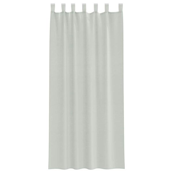 vidaXL Voile Curtains with Loops 2 pcs Light Grey 140x245 cm