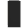 vidaXL Side Cabinet with Glass Doors Black 68x37x75.5 cm