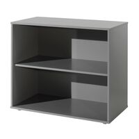 Vipack Bookcase Pino 2-tier Wood Grey