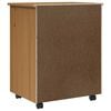 vidaXL Rolling Cabinet with Drawers MOSS Honey Brown Solid Wood Pine