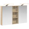 vidaXL Bathroom Cabinet Set 3 pcs 80 x 10.5 x 50 cm Engineered wood