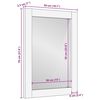 vidaXL Bathroom Mirror with Mirror Light Brown 70 x 50 x 2.5 cm