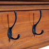 vidaXL Wall Mounted Coat Rack 100x10x20 cm Solid Teak Wood