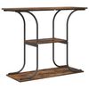 vidaXL Console Table Smoked Oak 101 x 35 x 80.5 cm Engineered Wood