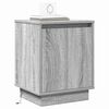 vidaXL Bedside Cabinet Grey 39 x 34.5 x 50 cm Engineered wood