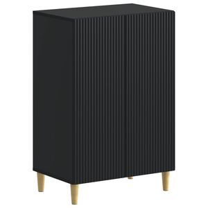 vidaXL Shoe Cabinet ARNHEM 59.5 x 39.5 x 90 cm Engineered Wood Black
