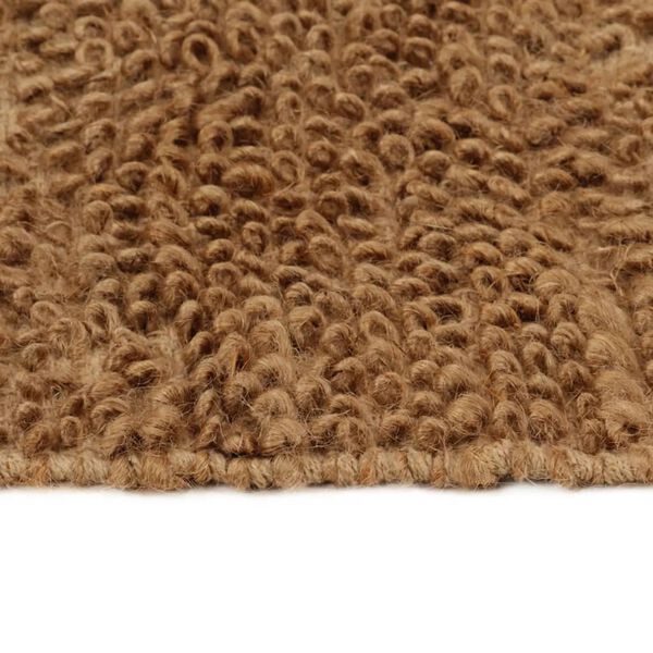 vidaXL Handmade Loop Pile Rug 200x300 cm Jute and Cotton